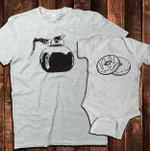 Matching Coffee and Donuts, Dad and Baby Matching Shirts, Father and Son/ Daughter, Father's Day Gift