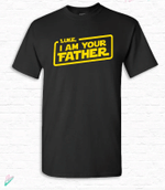 Personalized Fathers Day Tshirt, Gift For Dad From Daughter & Son, I Am Your Father Tshirt