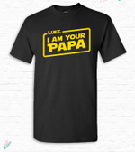 Personalized Fathers Day Tshirt, Gift For Dad From Daughter & Son, I Am Your Grandfather Tshirt