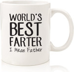 World's Best Fater, I Mean Father Funny Coffee Mug, Fathers Day Mug, Gift For Father From Daughter And Son