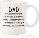 Dad, It's Amazing How One Can Be Such An Awesome Funny Coffee Mug, Fathers Day Mug, Gift For Father From Daughter And Son