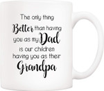 My Dad Is Our Children Having You As Their Grandpa Funny Coffee Mug, Fathers Day Mug, Gift For Grandpa From Grandchild