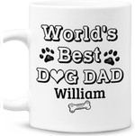 Worlds Best Dog Dad Funny Coffee Mug, Fathers Day Mug, Gift For Dog Dad From Daughter Son
