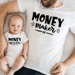 Money Maker Money Spender Shirts, Dad and Baby Matching Shirts, Father and Son/ Daughter, Father's Day Gift