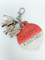 Fishing Keychain for Dad Grandpa Uncle, Daddy's Keepers, Fathers Day Gift