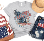 Freedom Tour, Born to Be Free Tee, Fourth Of July, Independence Day Tshirt