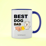 Best Dog Dad Father's Day Accent Mug