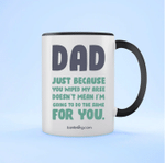 Wiped Bum Father's Day Accent Mug
