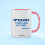 Fatherhood Like Jurassic Park Father's Day Accent Mug