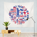 Celebrating 4th of July Independence Day, Statue of Liberty Tapestry