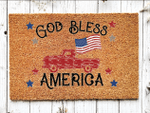 God Bless America Doormat, 4th of July Independence Day