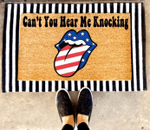 Rock 4th of July Tongue Doormat, 4th of July Independence Day