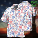 Fourth Of July Independence Day Cool Art Hawaiian Shirt