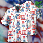 Independence Day Art Style Hawaiian Shirt