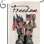 Memorial Day Freedom Boots America Flag US Independence Day Flag
