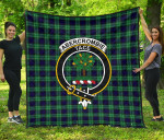 Scottish Abercrombie Clan Badge Tartan Quilt Original - TH8