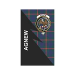 Scottish Agnew Clan Badge Tartan Garden Flag Flash Style - BN