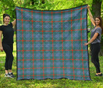 Scottish Agnew Ancient Clan Tartan Quilt Original - TH8