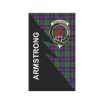 Scottish Armstrong Clan Badge Tartan Garden Flag Flash Style - BN