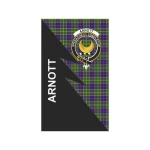 Scottish Arnott Clan Badge Tartan Garden Flag Flash Style - BN
