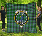 Scottish Arbuthnot Ancient Clan Badge Tartan Quilt Original - TH8