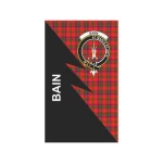 Scottish Bain Clan Badge Tartan Garden Flag Flash Style - BN