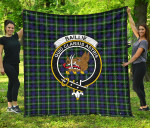 Scottish Baillie Modern Clan Badge Tartan Quilt Original - TH8