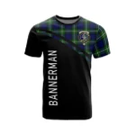 Scottish Bannerman Clan Badge Tartan T-Shirt Curve Style - BN