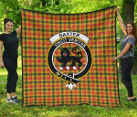 Scottish Baxter Clan Badge Tartan Quilt Original - TH8