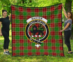 Scottish Baxter Modern Clan Badge Tartan Quilt Original - TH8