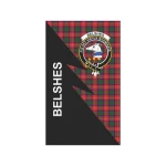 Scottish Belshes Clan Badge Tartan Garden Flag Flash Style - BN