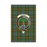 Scottish Bisset Clan Badge Tartan Garden Flag - K7