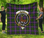 Scottish Blair Modern Clan Badge Tartan Quilt Original - TH8