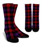 Scottish Brown Modern Clan Tartan Socks - BN