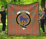 Scottish Bruce Ancient Clan Badge Tartan Quilt Original - TH8