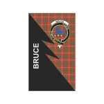 Scottish Bruce Clan Badge Tartan Garden Flag Flash Style - BN