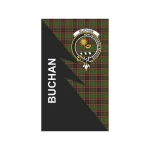 Scottish Buchan Clan Badge Tartan Garden Flag Flash Style - BN