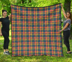 Scottish Buchanan Ancient Clan Tartan Quilt Original - TH8