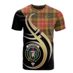 Scottish Buchanan Old Set Weathered Clan Badge T-Shirt Believe In Me - K23