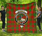 Scottish Burnett Ancient Clan Badge Tartan Quilt Original - TH8
