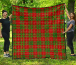 Scottish Burnett Ancient Clan Tartan Quilt Original - TH8
