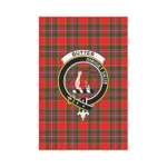 Scottish Butter Clan Badge Tartan Garden Flag - K7