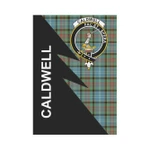 Scottish Caldwell Clan Badge Tartan Garden Flag Flash Style - BN