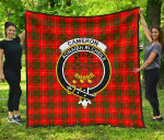 Scottish Cameron Modern Clan Badge Tartan Quilt Original - TH8