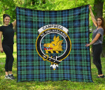 Scottish Campbell Ancient 01 Clan Badge Tartan Quilt Original - TH8
