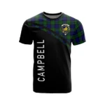 Scottish Campbell Clan Badge Tartan T-Shirt Curve Style - BN
