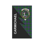 Scottish Carmichael Clan Badge Tartan Garden Flag Flash Style - BN
