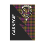 Scottish Carnegie Clan Badge Tartan Garden Flag Flash Style - BN