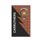Scottish Carruthers Clan Badge Tartan Garden Flag Flash Style - BN