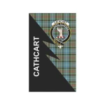 Scottish Cathcart Clan Badge Tartan Garden Flag Flash Style - BN